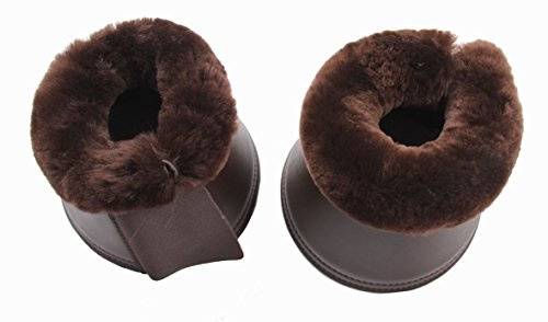 Merauno Sheep wool Over Reach Boots Bell boots Jumping Boots Genuine Sheep wool Upper Rim Artificial Leather Neoprene Down Soft Shock Absorption