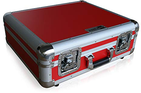 Plattenspieler Case rot für Technics 1210 Turntable DJ Flightcase Rack Koffer