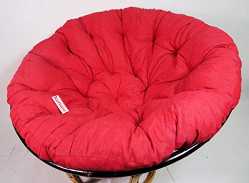 Rattani - Polster, Kissen, Auflage, Ersatzpolster für Rattan Papasansessel, Stoff Nuevo Loneta, D 130 cm, Made in EU