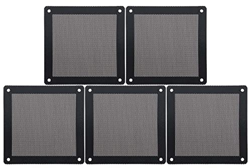 ECSiNG 5 Stück Computer Kühler Lüfter Staubdicht Filter Magnetrahmen PC Lüfter Staub Mesh Abdeckung PVC Computer Lüfter Grills für Standard 140x140mm Computer Lüfter Größe