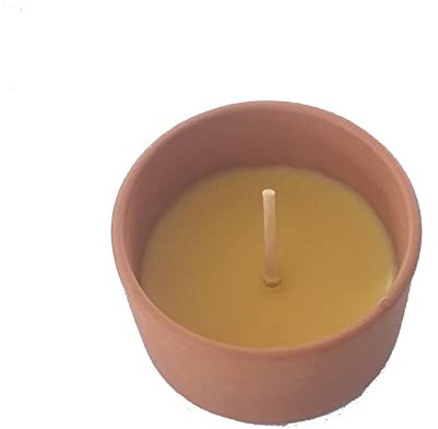 Amafino Gartenkerze im Ton Topf 9,5 * 6 cm
