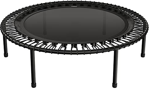 bellicon Trampolín Fitness 100-125 cm | Patas de Tornillo Resistentes y suspensión de Anillo de Cuerda de hasta 150 kg (Extra Fuerte) | Marco de 3 Piezas | Fabricado en Alemania