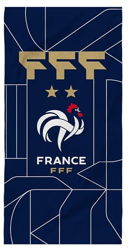 OMYDREAM FFF Construction Serviette de Bain et de Plage | 100% Coton | Oeko-TEX | 75x150 cm | Imprimé Homme | Bleu Marine