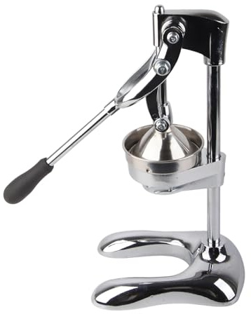 Spremiagrumi Manuale in Acciaio Inox, Spremifrutta Multifunzione per Arance, Limoni, Lime, Melograni, con Maniglia e Manuale di Istruzioni