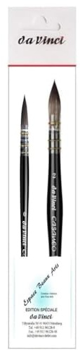 casaneo Serie 498 fransk akvarellpensel set 2 st NO. 0 2