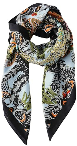 MAZELIKEHOOD Foulard Femme Imprimé Écharpe Legère en Viscose Accessoire Mode Printemps Été Foulard Format pour Femmes Filles