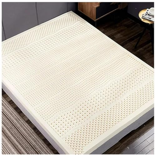 Colchón De Látex Natural, Topper De Colchón Suave Grueso Alivia La Presión, Cubierta De Colchón De Látex Orgánico 100%,2in,150x200cm(59x79in)