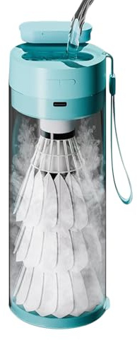 Vaporizzatore per palline da badminton - Umidificatore portatile con , Dispositivo a batteria ricaricabile, Accessorio per la longevità delle piume, Hardware per prestazioni atletiche, Categoria