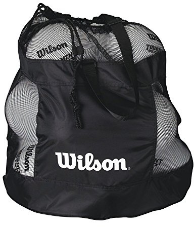 Wilson universellt bollnät, passar alla sporter, snörning, svart, WTH1816