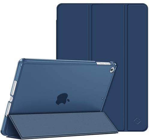 Fintie Hülle für iPad Air 2 (2014 Modell) / iPad Air (2013 Modell) - Ultradünne Superleicht Schutzhülle mit Transparenter Rückseite Abdeckung mit Auto Schlaf/Wach Funktion, Marineblau