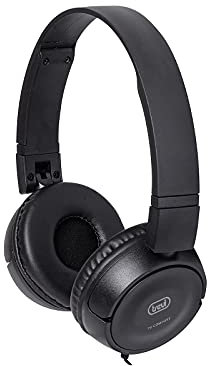 Trevi HTV 649 B Casque TV stéréo avec câble Confortable et léger, contrôle du Volume intégré, Haute qualité Acoustique, impédance 32 ohms, sensibilité 94 DB et fréquence jusqu'à 22 kHz