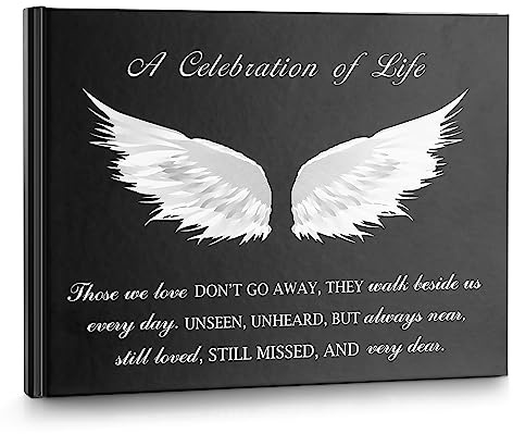 SOITIS Funeral Guest Book for Memorial Service Celebration of Life Guest Book 80 Pages Funeral Sign-in Book - A Celebration of Life