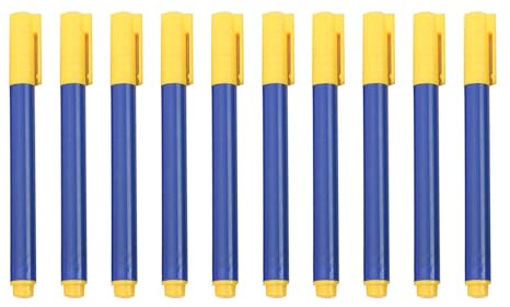 Lot de 5/10 stylos de détection de faux billets - Vérification rapide - Détecteur de faux monnaie - Marqueur - Prévention de la fraude à la monnaie