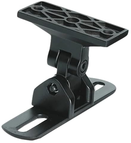 HOMSFOU Rotatable Zinc Alloy Surround Speaker Wall Mount with Horizontal Vertical Adjustment Anti-rust Speaker Bracket for Indoor and Outdoor Use in Living Bedroom