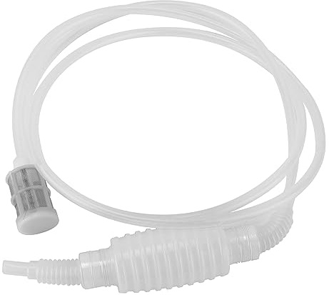 Pissente Siphon Slang Rör Siphon Pump Manuell Siphon för Hembryggning Öl Vinframställning med Livsmedelsgrad Plastmaterial Lätt Att Använda 1,94m Längd (Vit)