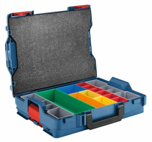 Bosch - L-BOXX-1A 44 x 35,6 x 11,4 cm. Stapelbare Tragetasche mit 13-teiligem Einsatz-Set.