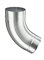 Zink Fallrohrbogen rund DN 76 / 60 Grad