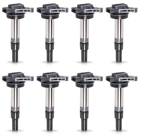 ENA Set of 8 Ignition Coil Pack 4.2 4.4 V8 Compatible with Land Rover Jaguar XK8 XJ8 XJR XKR S-Type Vanden Plas LR3 Range Rover 2003 2004 2005 2006 2007 2008 2009 Coils for C1427 UF519 AJ810445