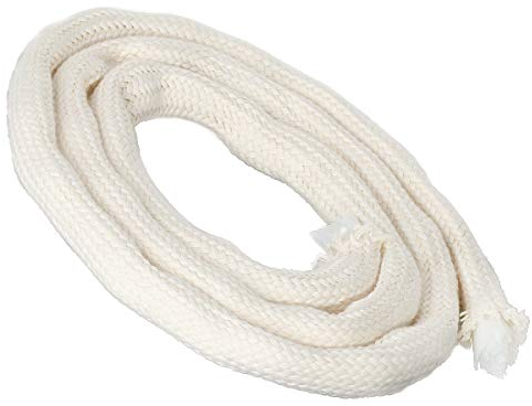 NKlaus Docht 1m mit Glasfaser rund Ø 15mm für Spirituslampe Öllampe für gereinigtes Lampenöl Paraffinöl Dauerdocht Gartenfackel Petroleumlampe 1268