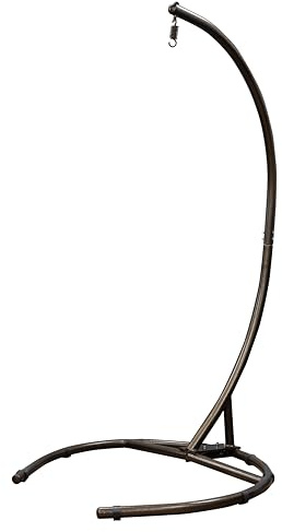 SH&G Steel Swing Chair Stand | Hanging Chair Base| Super Heavy Duty Max User Weight 170kg | Ideal for Egg Chairs, Hammocks, Rattan Swing Seats | Stand Only (Bronze)