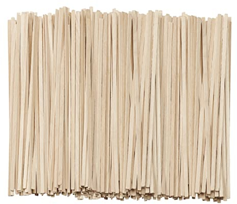 Pantry Value [1000 Count] 5.5 Inch Wooden Coffee Stirrers - Wood Stir Sticks, Biodegradable, Eco-Friendly Wood Stirrers for Coffee & Cocktails