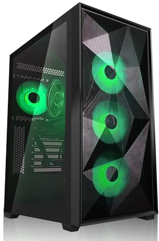 SYSTEMTREFF High-End Gaming PC Intel Core i5-14400F 10x4.7GHz | Nvidia RTX 4070 12GB DX12 | 1TB M.2 NVMe | 32GB DDR4 RAM | Desktop Computer Rechner für Gamer, Zocker & Streamer