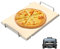 MOASKER Pizza Stone with Rack for Ninja Woodfire XL Grill OG800 OG900 Series Accessories, Woodfire Grill Pizza Stone for Ninja OG951 OG850 OG952 Pro Connect XL Outdoor Grill Accessories, Rectangle