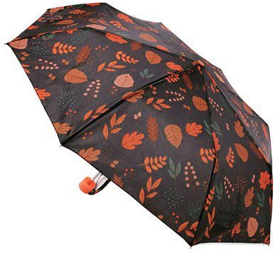 Moelund Compact Travel Umbrella – Lightweight Folding Brolly with Printed Canopy – Quality, Wind-Resistant Steel Frame, Manual Open, Soft PU Handle – 50cm, Designs A–F