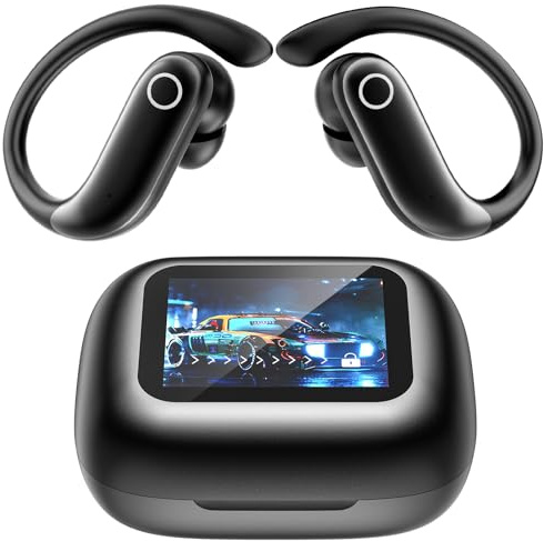 2026 Auriculares Traductores de Idiomas con Pantalla Táctil LCD, Monitor de Ritmo Cardíaco y Oxígeno, AI Auriculares Traductor en Tiempo Real 3en1, 134 Idiomas, 8 Modos, 60H Bluetooth 6.0 para Viajes