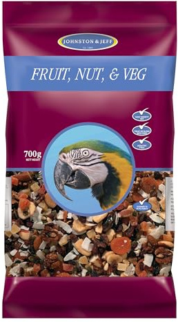 Johnston & Jeff Cage Bird Fruit Nut & Veg Mix Bird Food 700g