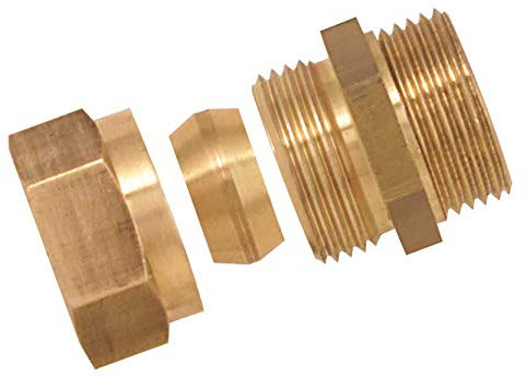 Boutté 3155900 Raccord bicône laiton mâle 26x34 Tube Ø22