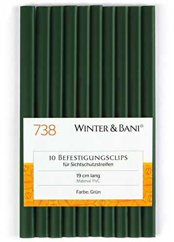 Clips pour Brise Vue Balcon Exterieur, Attaches de Brise-vue Imperméables pour Jardin, Clôture, Brise vue Occultant, Pack de Clips pour Cache Balcon Terrasse en PVC, Clips Pare Vue Balcon