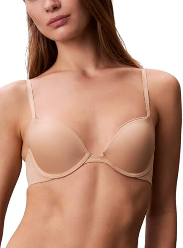Calvin Klein Women's Constant Push Up Plunge Bra Bra, -bare, 36C