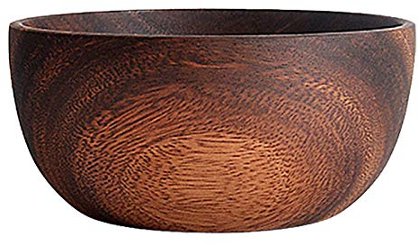 Hbbebdgg Legno di per frutta, insalate e pasta, insalata ciotola di legno 5.1X 2.4 pollici