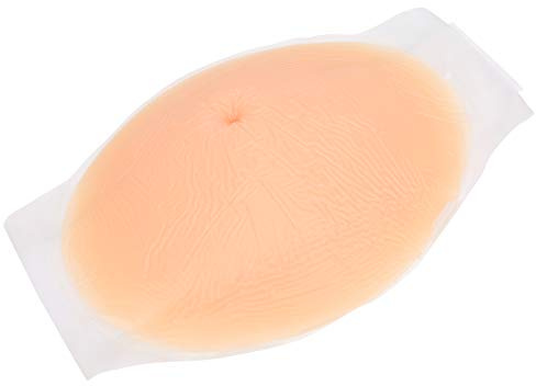 Vientre falso con correas de silicona para embarazadas, duradero, transpirable, artificial, vientre de embarazo, para entrenamiento de actuaciones de pantalla (2-4 meses)