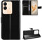 Vivo Y200 5G Case [Wallet Case] [Kickstand] [Card Slots] [Magnetic Flip Cover] Compatible with Vivo Y200 5G Smartphone(Black)