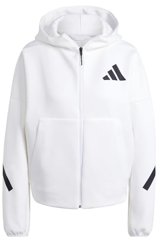adidas Damenjacke mit Kapuze Z.N.E., Weiß, S