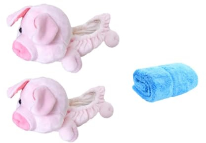 Oshhni Couvre-Lames de Patins à Glace, Housse de Patinage Robuste pour Hommes et Femmes, Protecteur de de Patin en Forme d'animal, Housses de Patins, Cochon