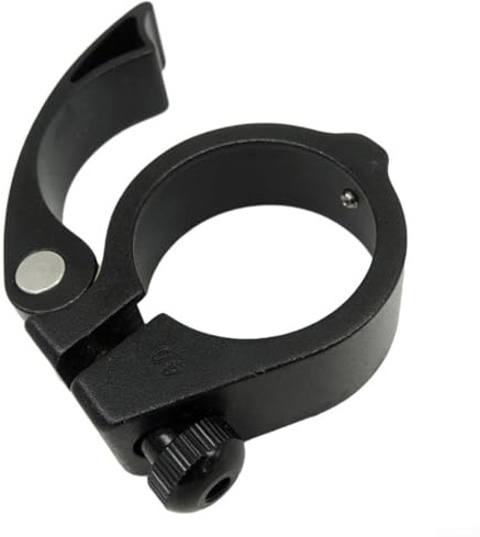 Zilimontt Collier de serrage de tige de selle de vélo en alliage d'aluminium 40 mm ultra léger à dégagement rapide pour vélo de route, VTT, vélos électriques pliants (noir)