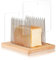 Bread Slicer, Stainless Steel Bread Cutting Guide with Adjustable Width, Wooden Bread Slicing Guide, Foldable Bread Cutter Slicer, Bread Loaf Cutter for Homemade Bread, Sourdough Rounds, Bagels