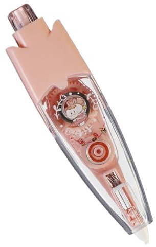 Bolígrafos decorativos, bolígrafos decorativos para niños - Lindos bolígrafos Tipo de prensa decorativa,Cinta de corrección de encaje lindos marcadores de papelería, suministros escolares para álbumes