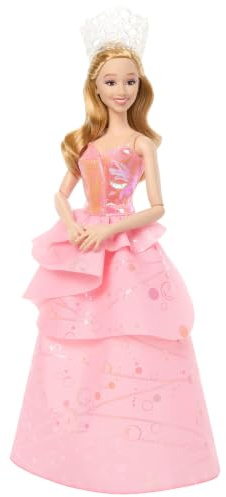 Mattel Wicked Glinda Upland Muñeca de Moda Inspirada en Universal Pictures | Conjunto removible y 7 puntos de articulación, inspirado en la película, JMG24