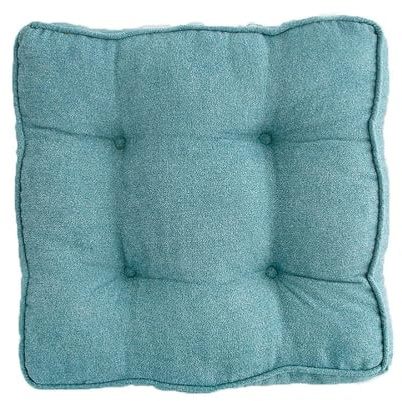 Stora sjöblå golvkuddar 45 x 45 cm bekväma inomhus/utomhus sittdynor för äldre gravida postotiv 6 st trädgård/matsalsstol booster sits