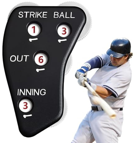 Baseball domareklicker, domareindikatorutrustning ABS-material Lätt att | Målskytt Handhållen Counter Clicker för baseball softball målvakt