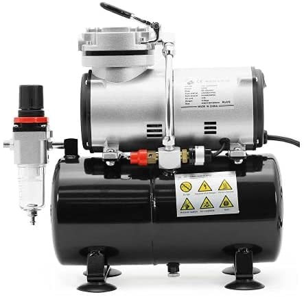 Compressore silenziato 3lt. a secco per aerografo