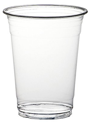 Thali Outlet® - 500 x 10oz Clear Plastic Smoothie Cups 255ml - Milkshake Cold Disposable Drinks Cups