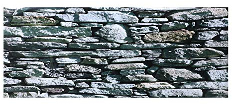 Aquarium Hintergrund Poster Aquarium Hintergrund Aufkleber PVC Aquarium Dekoration Fischglas Landschaft Tapete Aufklebebild Stonewalling Muster 61 x 41 cm
