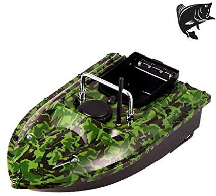 AHWZ Esche da Pesca Barche 500M Telecomando Fish Finder Bait Boat,Verde