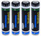 4 Stück Dunamis AAA wiederaufladbare Batterien 550 mAh – vorgeladene NI-MH Akkus Batterien geeignet für schnurlose Telefone, Panasonic, Philips, Siemens, Binatone usw