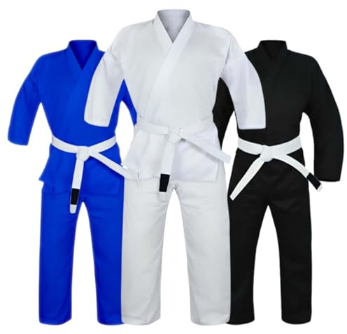 Rewon Brazilian Jiu Jitsu Anzug - Kimono BJJ Gi, Aikido Anzug, Männer Frauen Jiu Jitsu Ultraleicht sanforisiert Uniform für Training und Wettbewerb